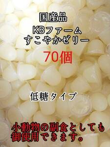 国産 昆虫ゼリー 低糖タイプ すこやかゼリー16g 70個 クワガタ カブトムシ 小動物 ハムスター モモンガ ハリネズミ KBファーム