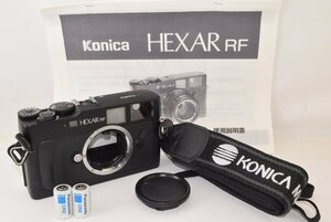 ★美品★ Konica コニカ HEXAR ヘキサー RF ボディ ブラック レンジファインダーカメラ 2410028