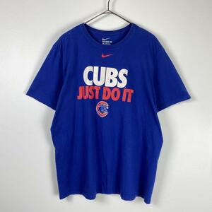 古着 ナイキ NIKE Tシャツ MLB シカゴカブス CUBS ブルー XL