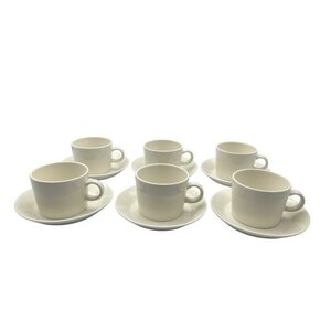 iittala イッタラ TEEMA ティーマ カップ＆ソーサー 6客 洋食器 中古 Ｗ４