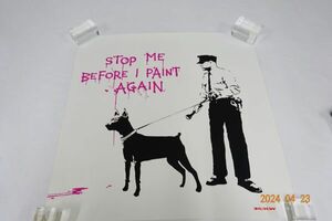 希少 WCP Banksy バンクシー STOP ME BEFORE I PAINT AGAIN リプロダクション シルクスクリーン プリント 限定品 現代アート