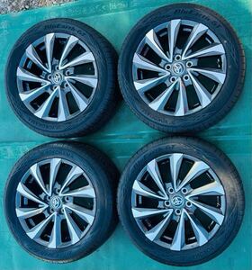 【ほぼ新車外し 美品】トヨタ 90ノア S-Z 純正 17in 6J +40 PCD114.3 Yokohama 205/55R17 2022年製 ヴォクシー バリ溝