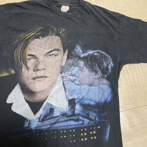 当時物　90年代　ディカプリオ タイタニック 映画　ムービー　 Titanic Leonardo DiCaprio ビンテージ Ｔシャツ ヴィンテージ vintage