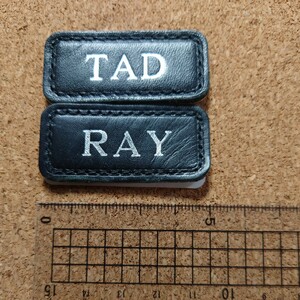 TUMI レザーパッチ　2個セット RAY TAD