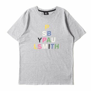 Paul Smith ポールスミス Tシャツ サイズ:M ロゴトライアングルプリント クルーネック 半袖 Tシャツ PS TRIANGLE PRINT T-SHIRTS グレー