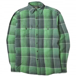 RRL ダブルアールエル L/S FLANNEL PLAID WORK SHIRTS コットンフランネルチェックワークシャツ 7959884RRWA XS グリーン Double RL g18389