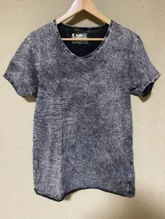 新品 OUKY オーキー Uネック ヴィンテージ加工 Tシャツ L