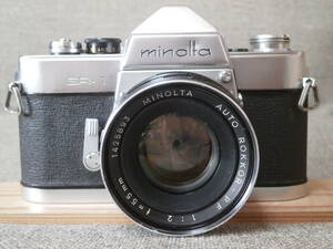 minolta(CHIYODA KOGAKU) SR-1 AUTO RPKKPR-PF 1:2 f=55mm レンズ付き　動作確認済み