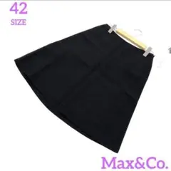 新品 Max&Co. 無地ステッチスカート 秋4553