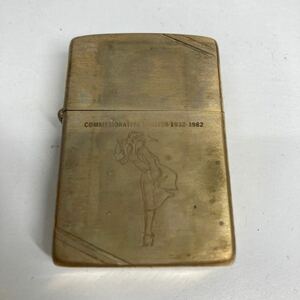 【希少】ZIPPO ジッポー 1932-1982年 タバコに火をつける女性 喫煙具 箱付き 未使用 