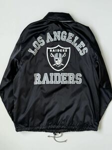 STARTER レイダース コーチジャケット NFL RAIDERS アワード スタジアム バーシティ ナイロン ジャケット スターター ブラック 黒 80s 90s