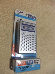 ★ELPA　ER-P60F　ポケットラジオ AM,FM【未使用】★