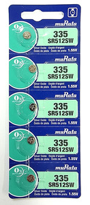 ●安心品質●ムラタ（旧ソニー）MURATA 国産電池 335・SR512SW×5個　！