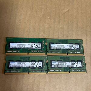 (501)SAMSUNG 1Rx16 PC4-2400T 4GB×4枚