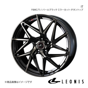 LEONIS/IT CR-Z ZF1/ZF2 アルミホイール1本【16×6.5J 5-114.3 INSET52 PBMC/TI(パールブラック ミラーカット/チタントップ)】 0040582