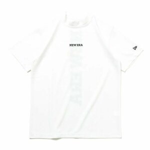 新品 ニューエラゴルフ モックネックシャツ ミッドネック Tシャツ 半袖ゴルフシャツ 吸汗速乾 ホワイト 白 M メンズ NEWERA GOLF