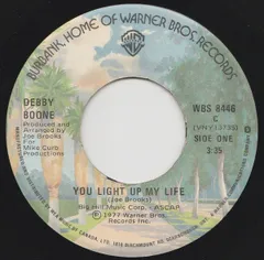 加7" Debby Boone / The Boones You Light Up My Life / Hes A Rebel WBS8446 Warner Bros. Records /00080