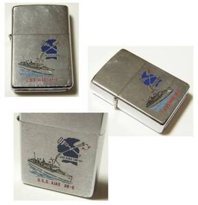 1977年製 ヴィンテージ ZIPPO / 70s,マリン,USN,セーラー,NAVY,U.S.S. AJAX AR-6,G-1,水兵,ミリタリー,戦艦,ライター,アンティーク