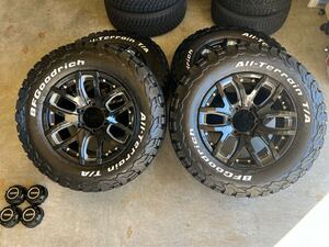 《未使用》RAYS DAYTONA FDX-F6 17インチ 8J 20 PCD 139.7 6穴&BFGoodrich All-Terrain 2024年4周目製造 4本セット　美品　ランクルプラド