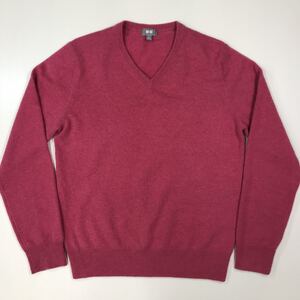 UNIQLO ユニクロ　カシミヤ100% ニットセーター　vネック　レディース　Sサイズ カシミヤニット　212-110a