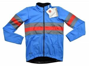 送料無料1★Castelli★カステリ Velocissimo Elite ジャケット size:L ドライブブルー