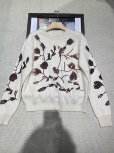 Brunello Cucinelli　ブルネロクチネリ　レディース　ニット　セーター　刺繍　スパンコール　S-L　サイズ選択可能 新品