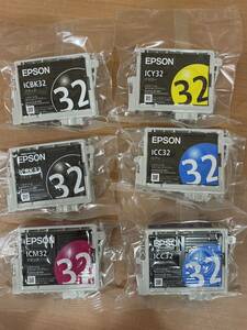 QW2060 EPSON 純正インクカートリッジ 未使用 ICC32 ICM32 ICBK32 ICBK32 ICY32 期限不明 0703