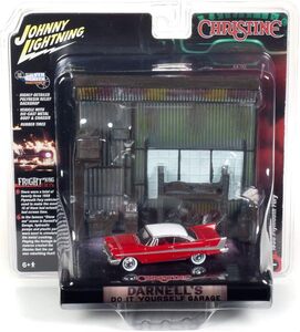 Johnny Lightning 1/64 クリスティーン ガレージ ジオラマ プリマス フューリー Christine Plymouth Fury ミニカー