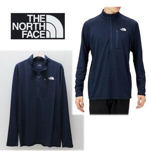 《THE NORTH FACE ザ・ノースフェイス》新品 薄手 はっ水・UVガード 高い汗処理機能 ジップシャツ L S0005