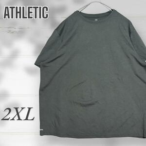 ATHLETIC アスレチック　Tシャツ/カットソー 半袖 グレー 2XL 古着 2680