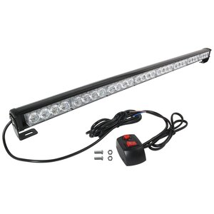 【送料無料】『12v/24v』『90cm 緑/グリーン』LED ロング ライトバー ストロボ フラッシュ ライト パターン切替 リモコン付き 誘導 停車灯