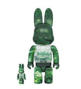 Be@rbrick MY FIRST R@BBRICK B@BY 100% & 400% FOREST GREEN Ver.ベアブリック マイ ファスト ラブリック ベビー フォレスト グリーン