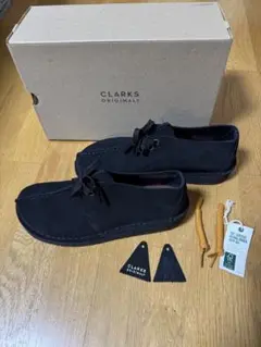 CLARKS ORIGINALS デザート　トラック　黒 スエード ローファー