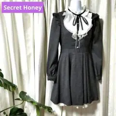 シークレットハニー　Secret Honey ラッフルリボンバイカラーワンピース