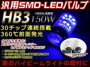 マークX ジオ ANA GGA 10系 前期 12V/24V HB3 LED ハイビーム 150W ヘッドライト バルブ 車検対応 30000K ブルー プロジェクター