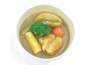 ★【直接引取不可】 食品サンプル ディスプレイ チキンカレー スープカレー カレー カレーライス おかず 一品 見本品 料理模型 飲食店 置物