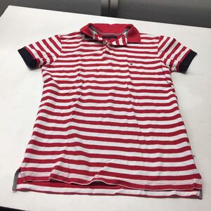 送料無料★TOMMY HILFIGER トミーヒルフィガー★半袖Tシャツ トップス ボーダーシャツ★メンズ Sサイズ#30819sj155