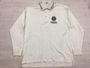 VERDE ZONA UOMO オールド レトロ モード ゴルフ 古着 ロンスリ 長袖ポロシャツ メンズ 日本製 白