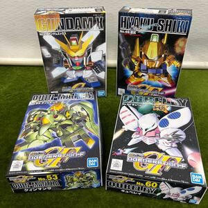 A★☆新品未使用品 BANDAI/バンダイ プラモデル SDガンダム ガンダムエックス/クィンマンサ/キュベレイ/百式 4点