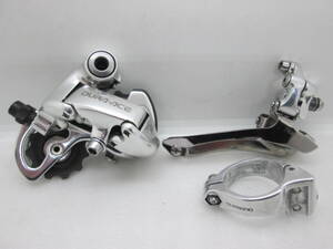 ◆◇中古 傷少良品！SHIMANO デュラエース DURA-ACE FD-7700/RD-7700 前後ディレイラーセット FDバンドアダプター付属！◇◆