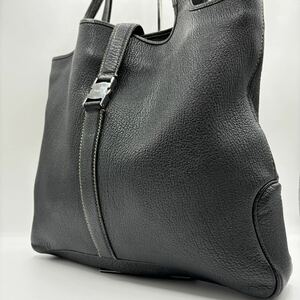 サルヴァトーレフェラガモ Salvatore Ferragamo トートバッグ ビジネスバッグ ショルダー 黒 レザー シボ革 A4 PC◎ 肩掛け メンズ ロゴ