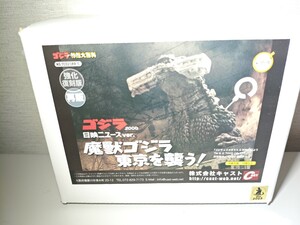 新品未開封 ゴジラオーナメント特撮大百科ゴジラ2000日映ニュースver.魔獣ゴジラ東京を襲う! 強化復刻 再販 キャスト レジン 彩色済み