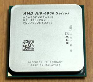 AMD CPU ソケットFM2 A10-6800K 4.1GHz 4コア GPU内蔵 中古品 完動品です 