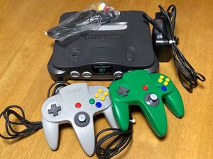 NINTENDO64　本体、アダプター、ケーブル、コントローラー【動作確認済み】