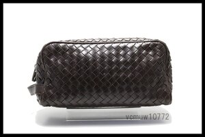 希少美中古■BOTTEGA VENETA イントレチャート レザー セカンドバッグ ボッテガヴェネタ■1031mh1020-7K