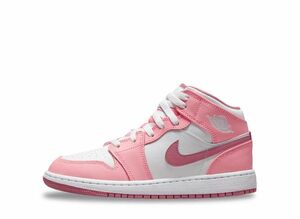 Nike GS Air Jordan 1 Mid "Coral Chalk/White/Desert Berry" 22.5cm DQ8423-616