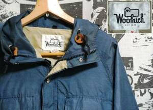 ☆美品☆Made in USA製アメリカ製WOOLRICHウールリッチビンテージマウンテンパーカアウトドアジャケット70s70年代80s80年代紺NAVYネイビーS