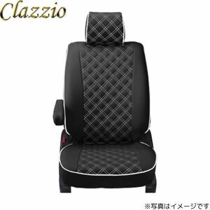 クラッツィオ シートカバー キルティングタイプ フィット ハイブリッド GP5/GP6 ブラック×ホワイトステッチ Clazzio EH-2001 送料無料