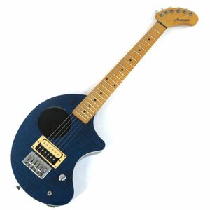 092s☆FERNANDES フェルナンデス ZO-3 GF ブルー ゾーさん アンプ内蔵タイプ エレキギター ※中古