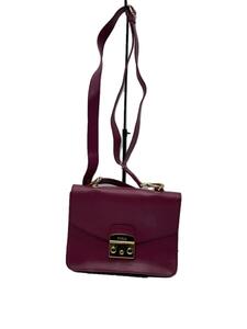 FURLA◆ショルダーバッグ/レザー/RED